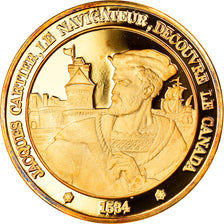 France, Medal, Jacques Cartier, Découverte du Canada, History, MS(65-70)