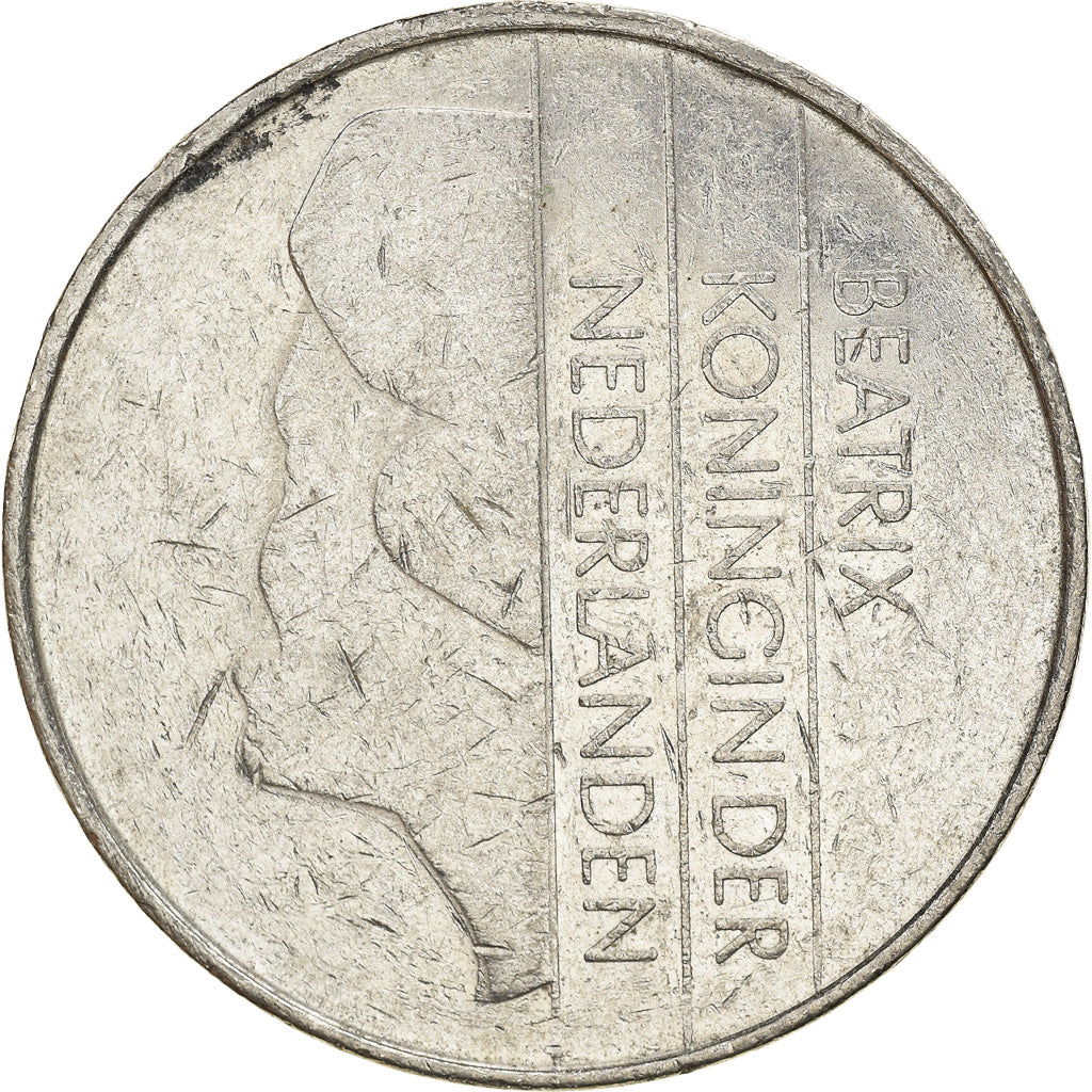 Munten, Nederland, Beatrix, 2-1/2 Gulden, 1984, FR+, Nickel, KM:206