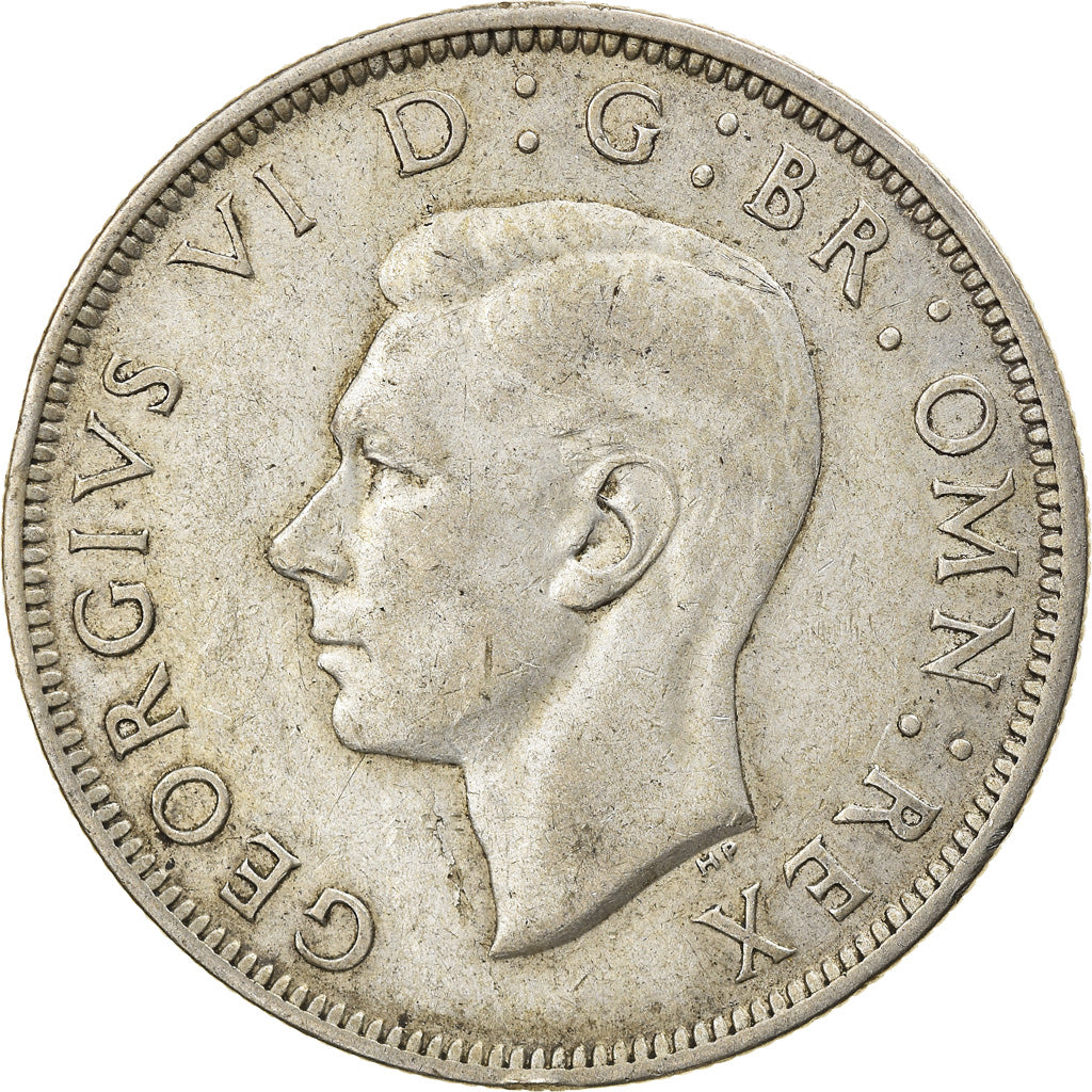 Coin, Great Britain, George VI, 1/2 Crown, 1944, EF(40-45), Silver, KM:856