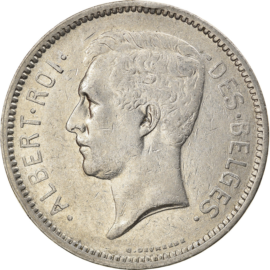 Moeda, Bélgica, 5 Francs, 5 Frank, 1931, EF(40-45), Níquel, KM:97.1