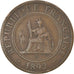 Coin, FRENCH INDO-CHINA, Cent, 1892, Paris, VF(30-35), Bronze, KM:1