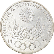 Coin, GERMANY - FEDERAL REPUBLIC, 10 Mark, 1972, Stuttgart, MS(60-62), Silver