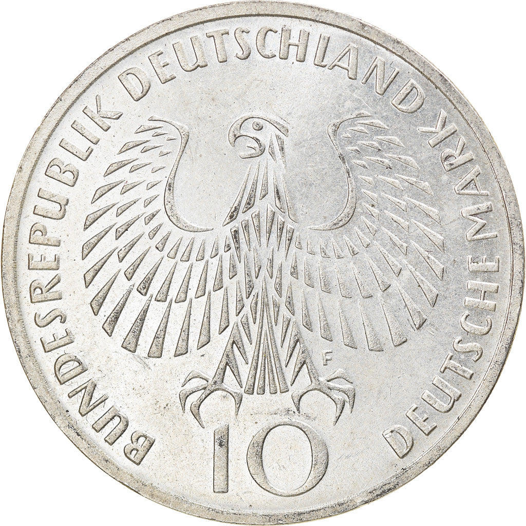 Münze, Bundesrepublik Deutschland, 10 Mark, 1972, Stuttgart, VZ+, Silber