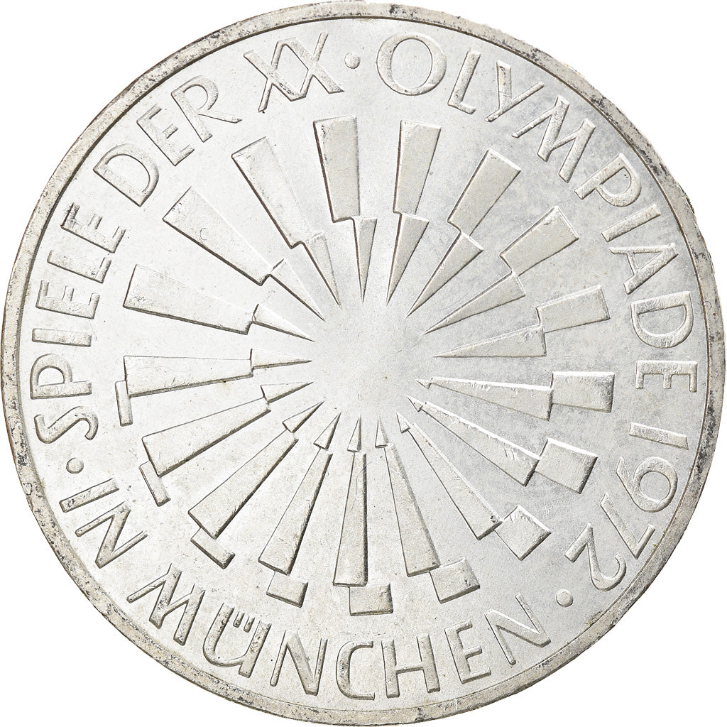 Münze, Bundesrepublik Deutschland, 10 Mark, 1972, Hamburg, VZ+, Silber