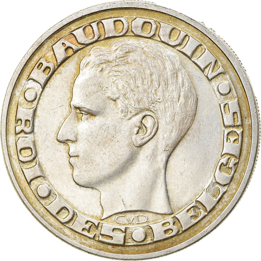Moneta, Belgio, 50 Francs, 50 Frank, 1958, Brussels, BB+, Argento, KM:150.1