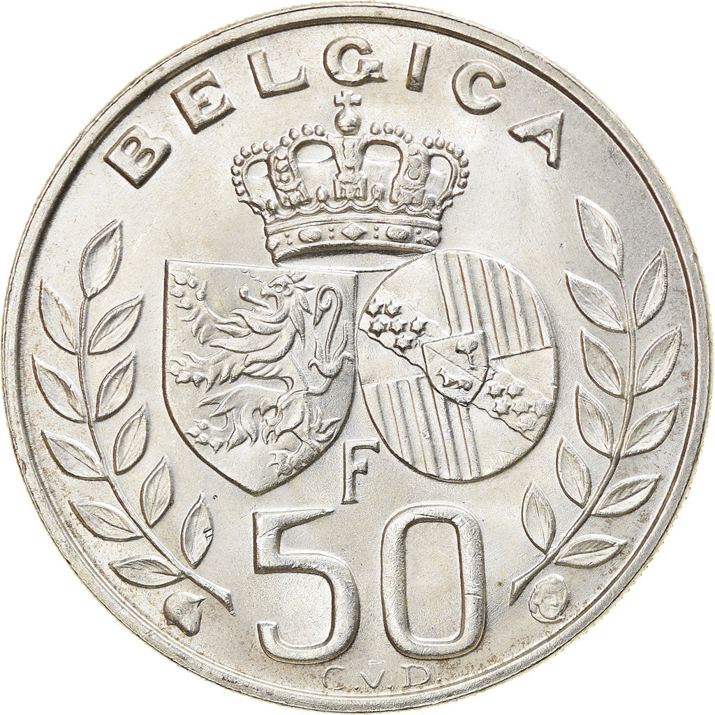 Moneta, Belgio, 50 Francs, 50 Frank, 1960, Brussels, SPL-, Argento, KM:152.1