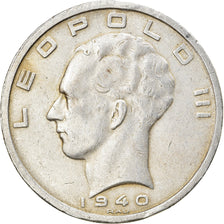 Coin, Belgium, 50 Francs, 50 Frank, 1940, EF(40-45), Silver, KM:122.1