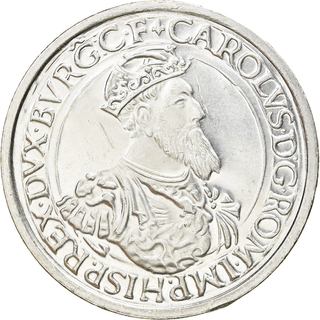Moeda, Bélgica, 5 Ecu, 1987, AU(55-58), Prata, KM:166