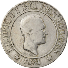 Coin, Belgium, Leopold I, 20 Centimes, 1861, VF(30-35), Copper-nickel, KM:20