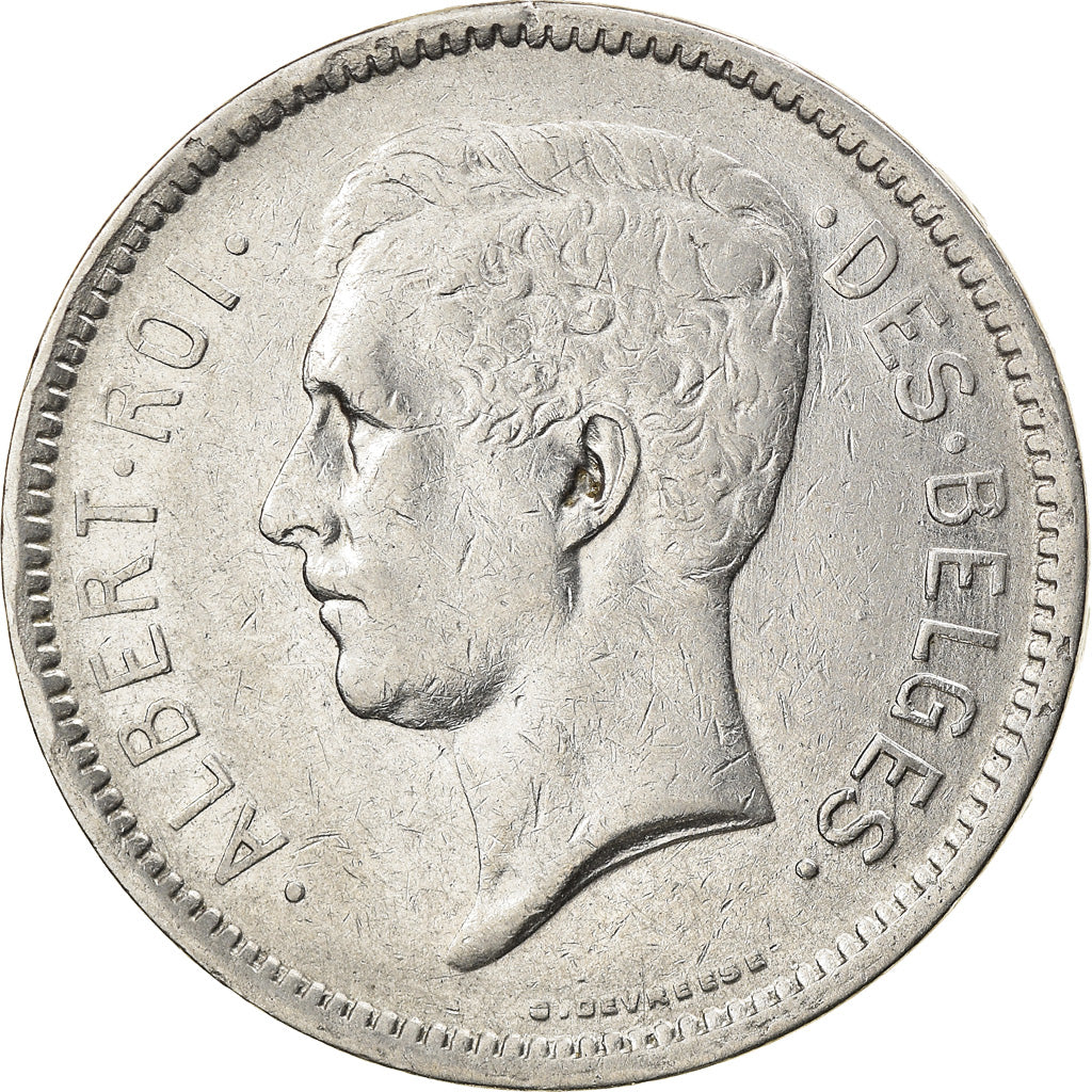 Coin, Belgium, 5 Francs, 5 Frank, 1931, EF(40-45), Nickel, KM:97.1