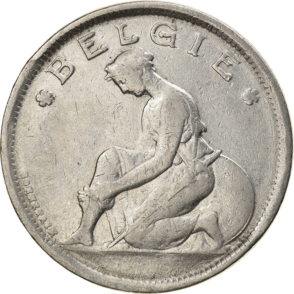 Coin, Belgium, 2 Francs, 2 Frank, 1923, EF(40-45), Nickel, KM:92