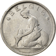 Coin, Belgium, 2 Francs, 2 Frank, 1923, EF(40-45), Nickel, KM:92