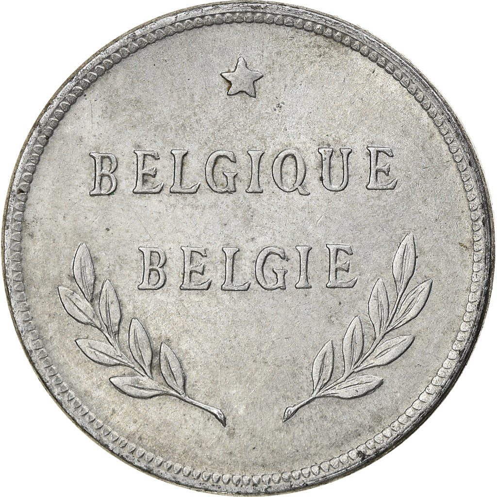 Moneta, Belgio, 2 Francs, 2 Frank, 1944, BB, Acciaio ricoperto in zinco, KM:133