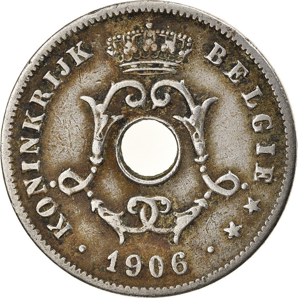 Münze, Belgien, 10 Centimes, 1906, S+, Copper-nickel, KM:53