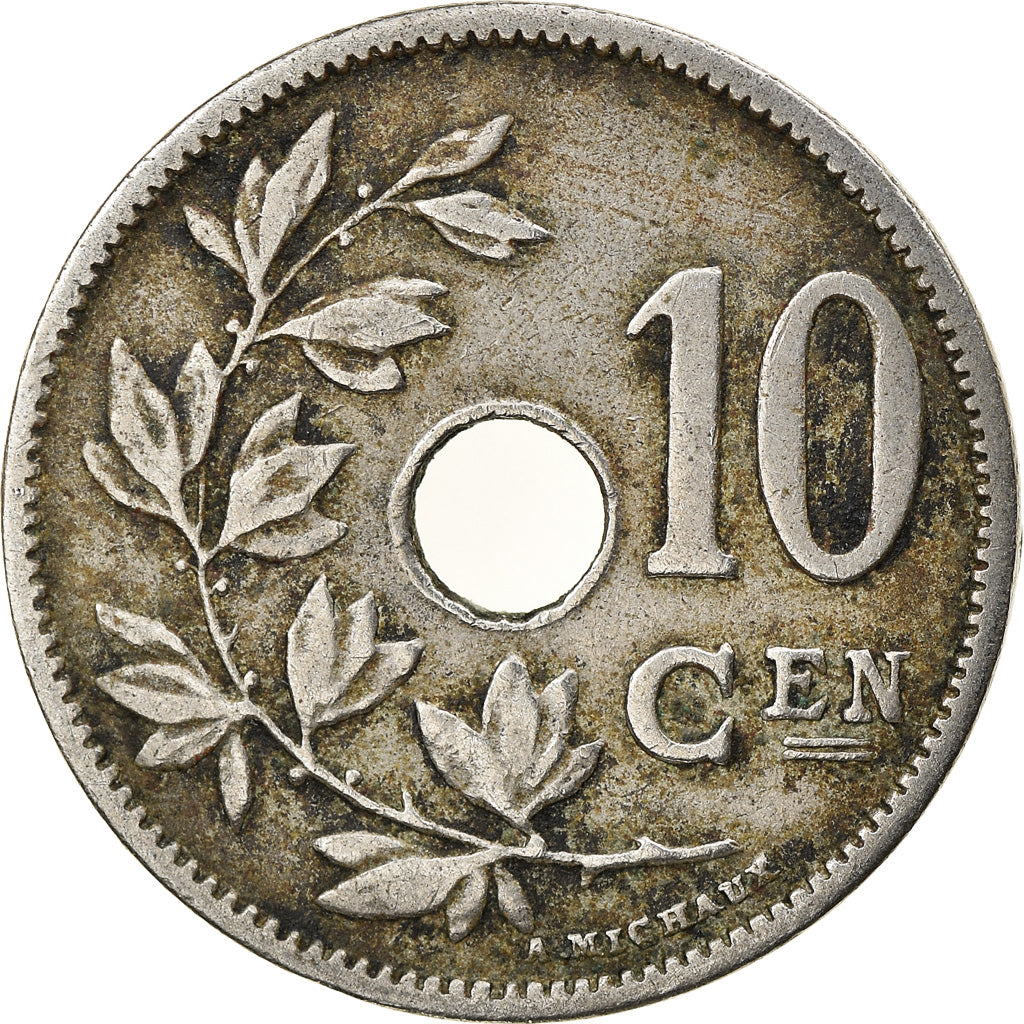 Münze, Belgien, 10 Centimes, 1906, S+, Copper-nickel, KM:53