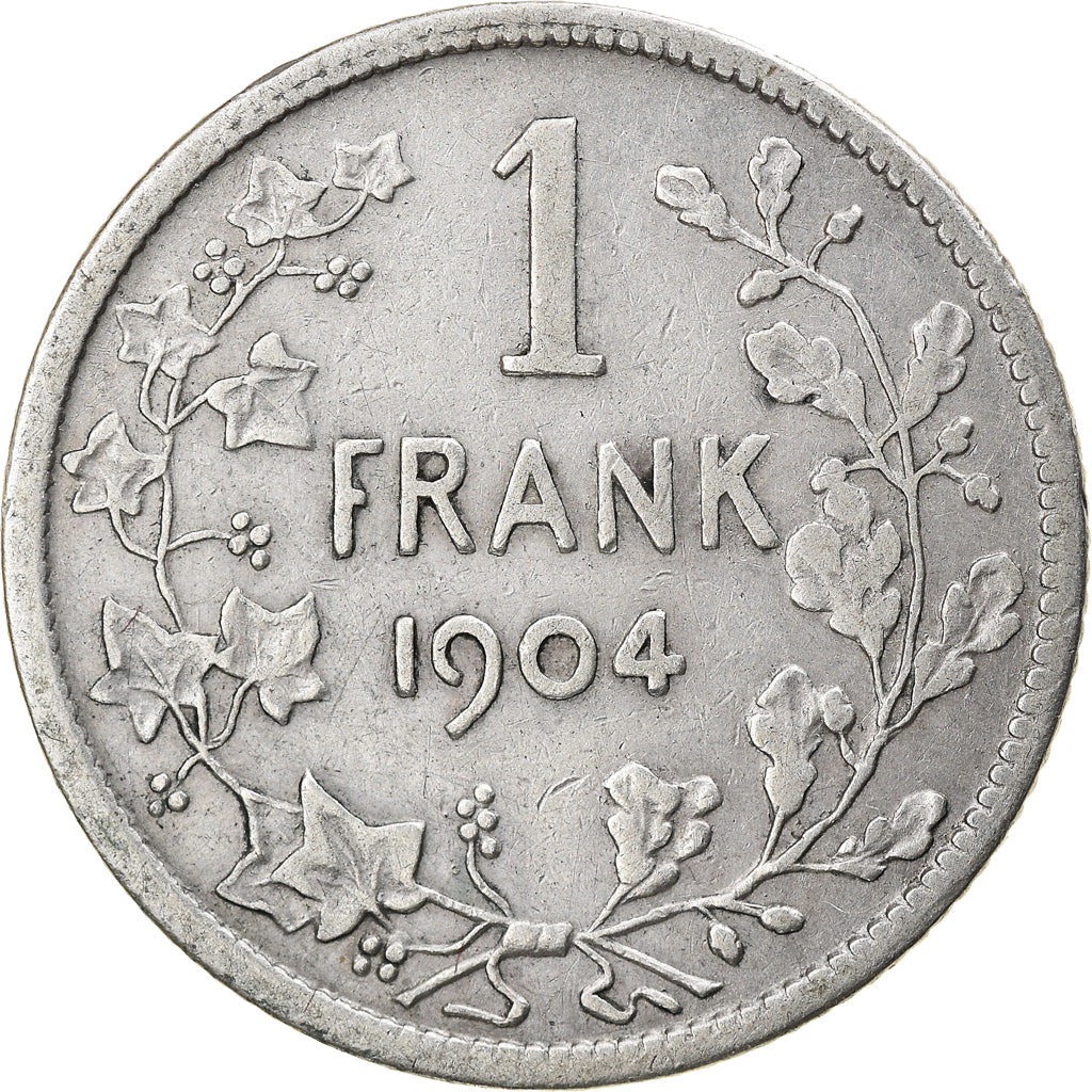 Coin, Belgium, Franc, 1904, EF(40-45), Silver, KM:57.1