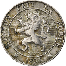 Coin, Belgium, Leopold II, 5 Centimes, 1895, VF(30-35), Copper-nickel, KM:40