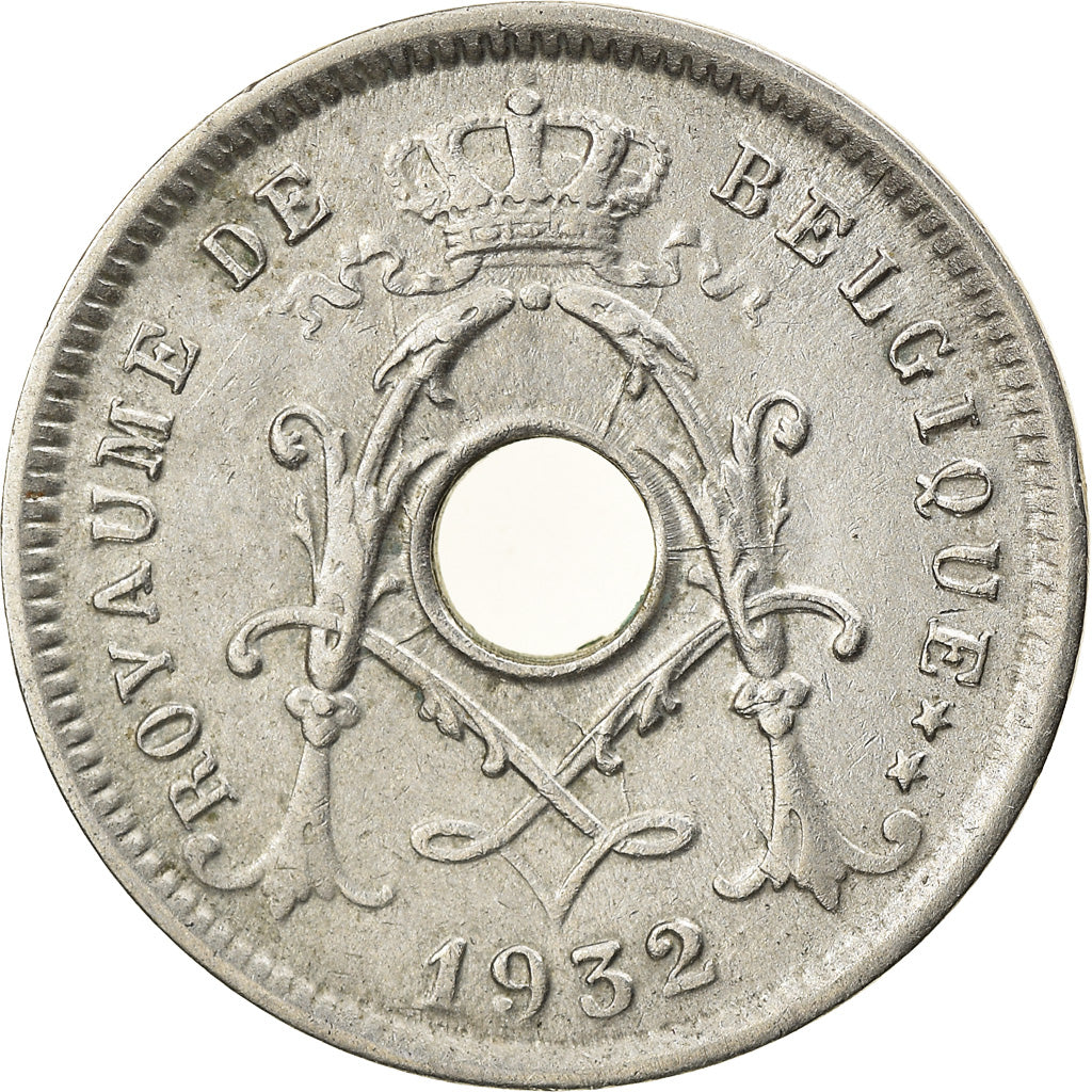 Coin, Belgium, 5 Centimes, 1932, AU(50-53), Nickel-brass, KM:93