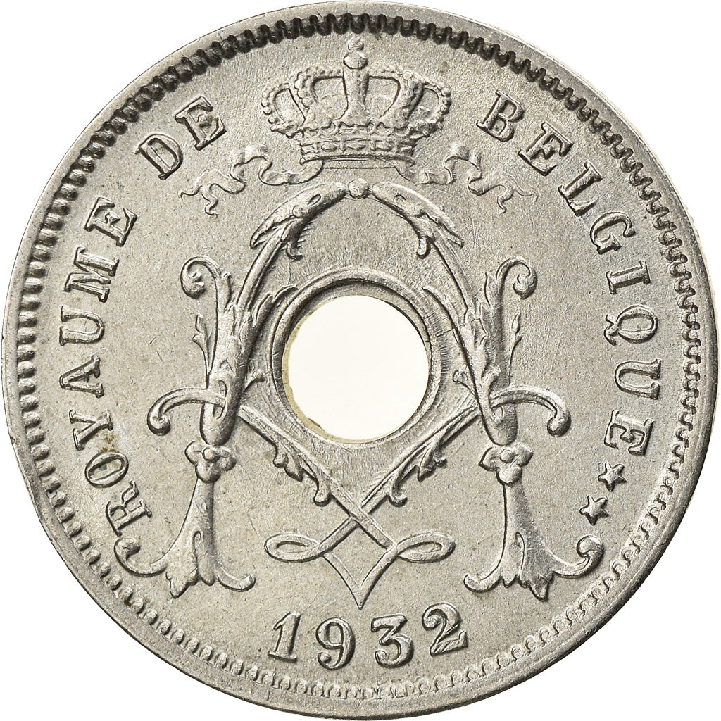 Coin, Belgium, 5 Centimes, 1932, AU(50-53), Nickel-brass, KM:93