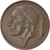 Moneta, Belgio, 50 Centimes, 1952, BB, Bronzo, KM:145