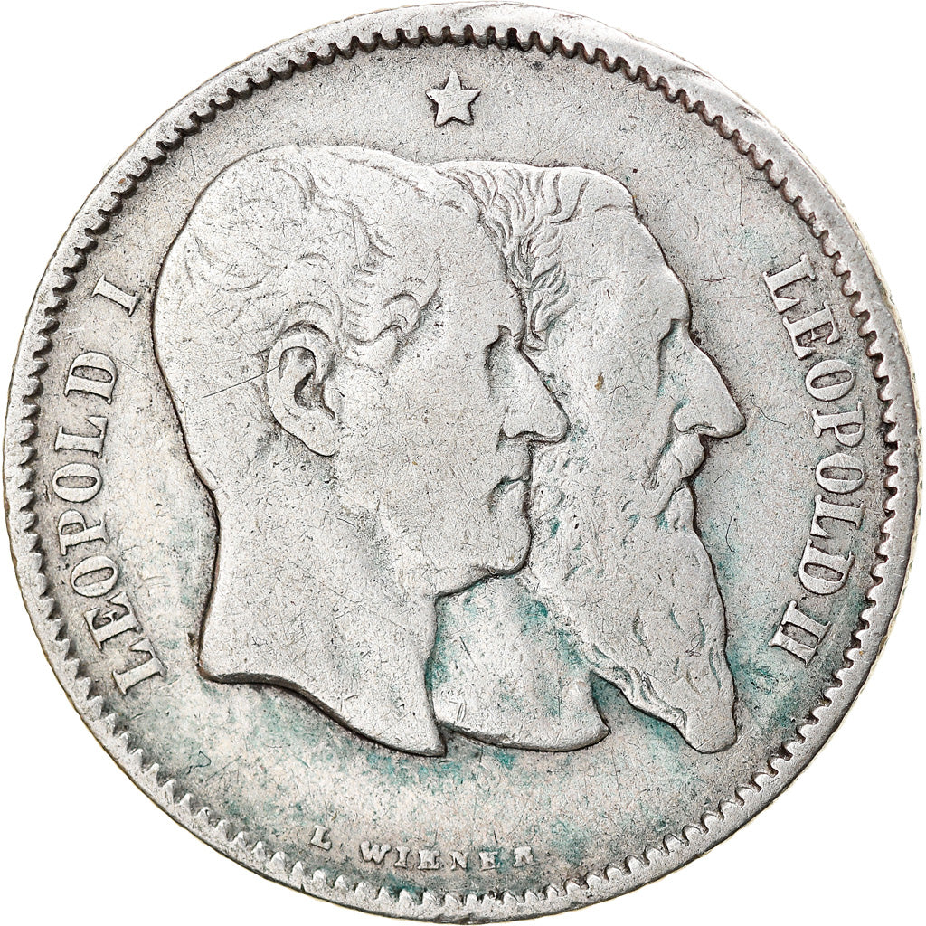 Coin, Belgium, Leopold II, Franc, 1880, EF(40-45), Silver, KM:38