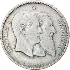 Coin, Belgium, Leopold II, Franc, 1880, EF(40-45), Silver, KM:38