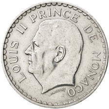 MONACO, 5 Francs, 1945, KM #122, AU(50-53), Aluminum, Gadoury #135, 3.84