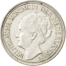 NETHERLANDS, 25 Cents, 1939, KM #164, AU(50-53), Silver, 19, 3.57