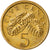 Monnaie, Singapour, 5 Cents, 1993, Singapore Mint, TTB, Aluminum-Bronze, KM:99