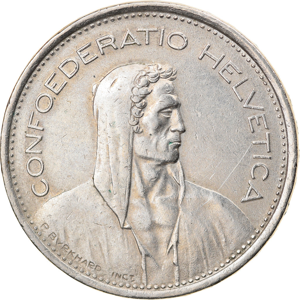 Coin, Switzerland, 5 Francs, 1968, Bern, EF(40-45), Copper-nickel, KM:40a.1
