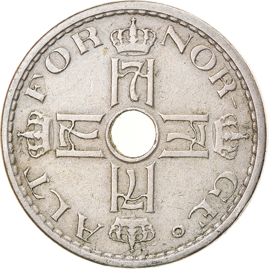 Coin, Norway, Haakon VII, 50 Öre, 1941, EF(40-45), Copper-nickel, KM:386