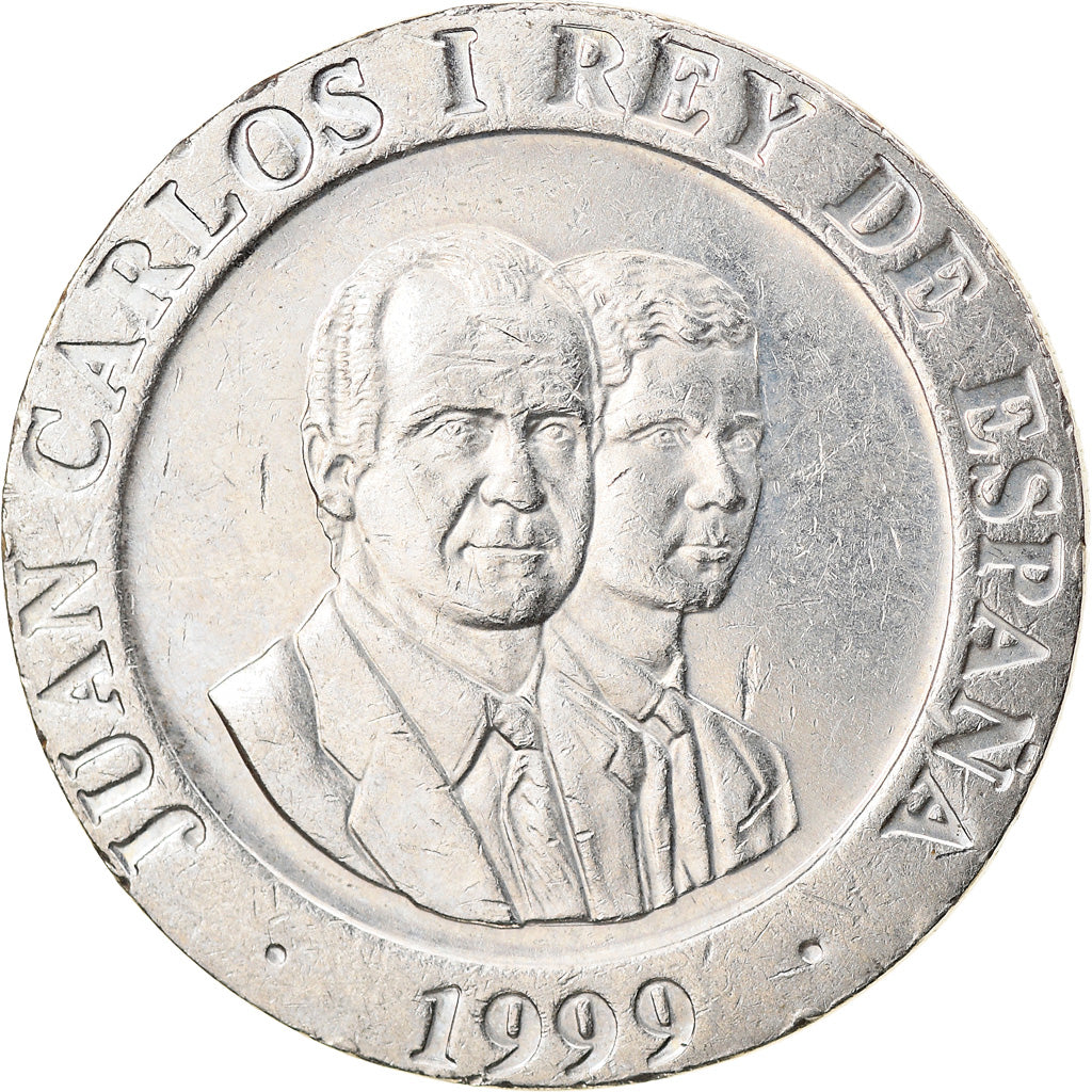 Moneda, España, Juan Carlos I, 200 Pesetas, 1999, MBC, Cobre - níquel, KM:992