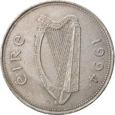 Coin, IRELAND REPUBLIC, Punt, Pound, 1994, EF(40-45), Copper-nickel, KM:27