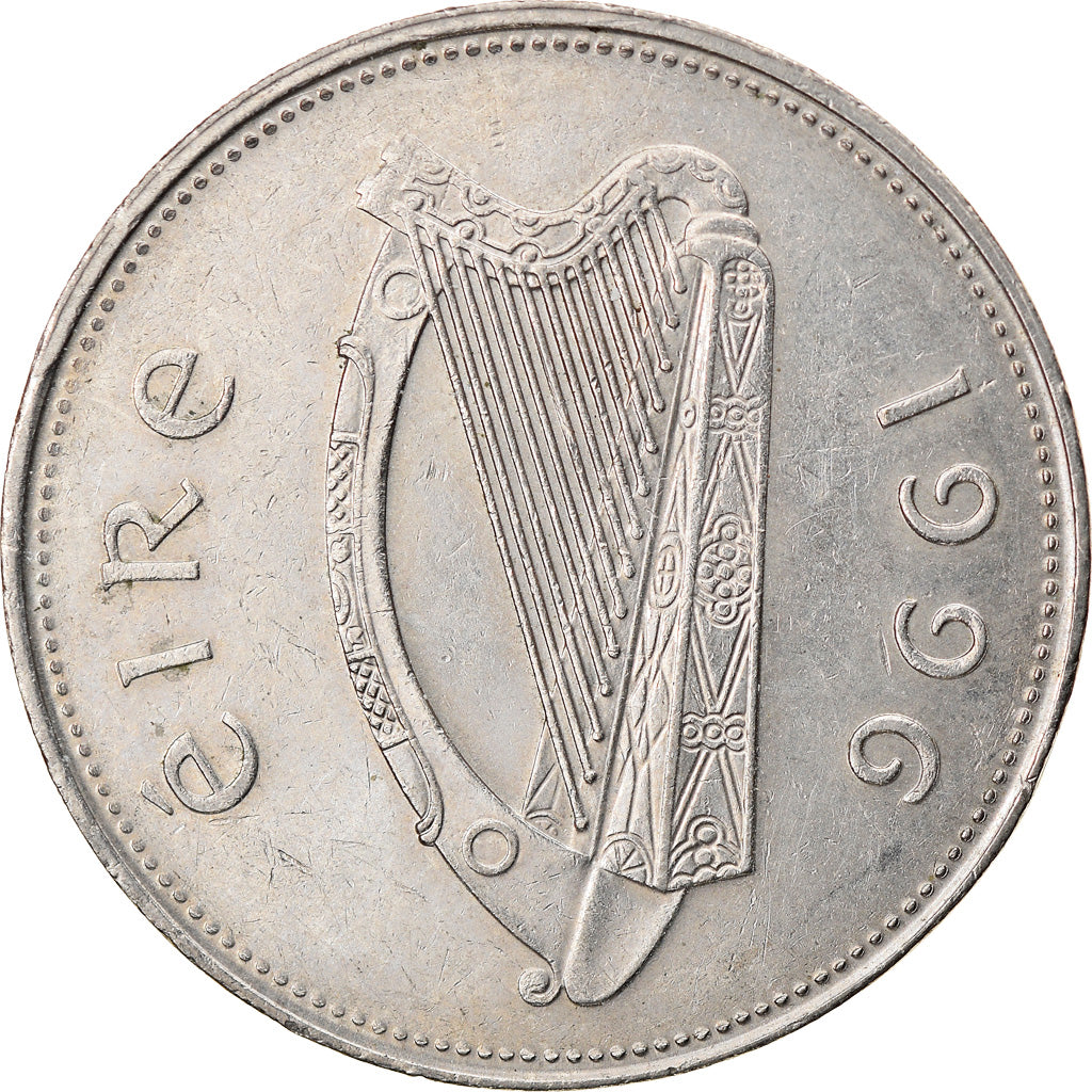 Coin, IRELAND REPUBLIC, Punt, Pound, 1996, EF(40-45), Copper-nickel, KM:27