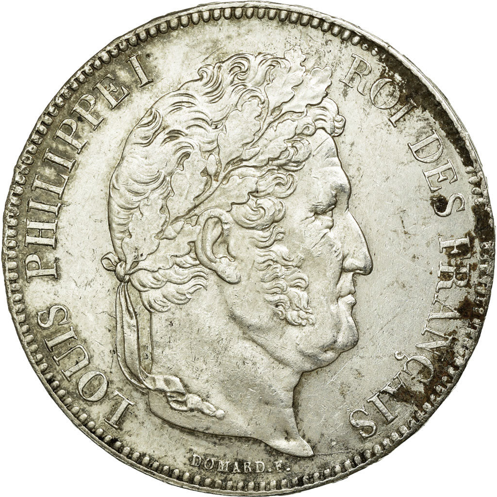 Münze, Frankreich, Louis-Philippe, 5 Francs, 1834, La Rochelle, VZ, Silber
