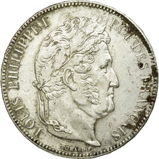 Münze, Frankreich, Louis-Philippe, 5 Francs, 1834, La Rochelle, VZ, Silber
