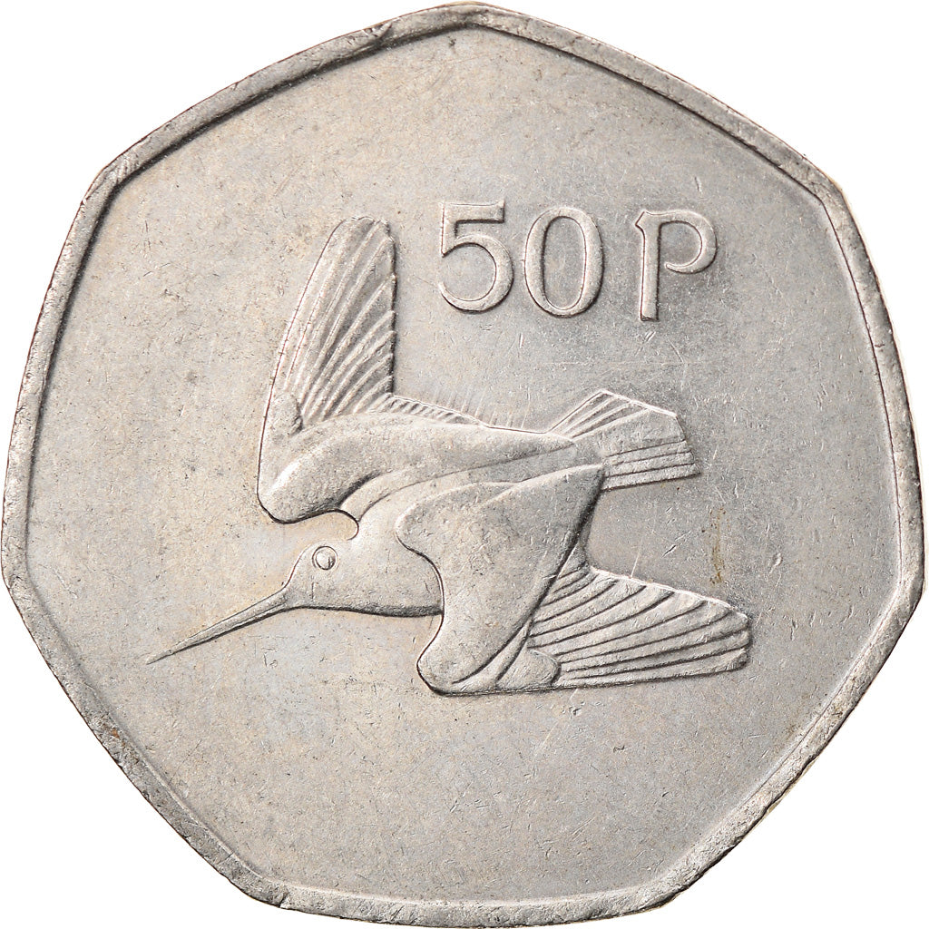 Coin, IRELAND REPUBLIC, 50 Pence, 1998, EF(40-45), Copper-nickel, KM:24