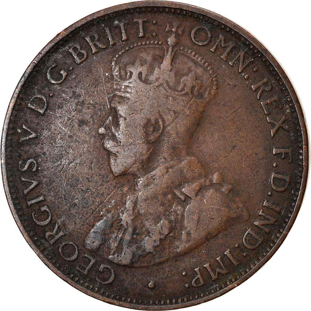 Moeda, Austrália, George V, 1/2 Penny, 1912, EF(40-45), Bronze, KM:22