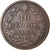 Moeda, Itália, Vittorio Emanuele II, 10 Centesimi, 1863, EF(40-45), Cobre
