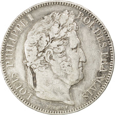 FRANCE, Louis-Philippe, 5 Francs, 1842, Paris, KM #749.1, VF(30-35), Silver,...