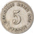 Moneda, ALEMANIA - IMPERIO, Wilhelm II, 5 Pfennig, 1893, Stuttgart, MBC, Cobre -