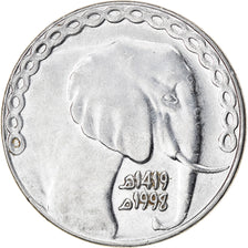 Coin, Algeria, 5 Dinars, 1998, Algiers, EF(40-45), Stainless Steel, KM:123