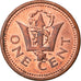 Moneta, Barbados, Cent, 1999, Royal Canadian Mint, VF(30-35), Miedź platerowana