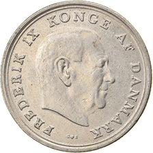 Coin, Denmark, Frederik IX, Krone, 1956, Copenhagen, VF(30-35), Aluminum-Bronze
