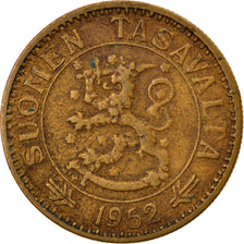 Coin, Finland, 50 Markkaa, 1952, VF(30-35), Aluminum-Bronze, KM:40