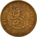 Coin, Finland, 50 Markkaa, 1952, VF(30-35), Aluminum-Bronze, KM:40