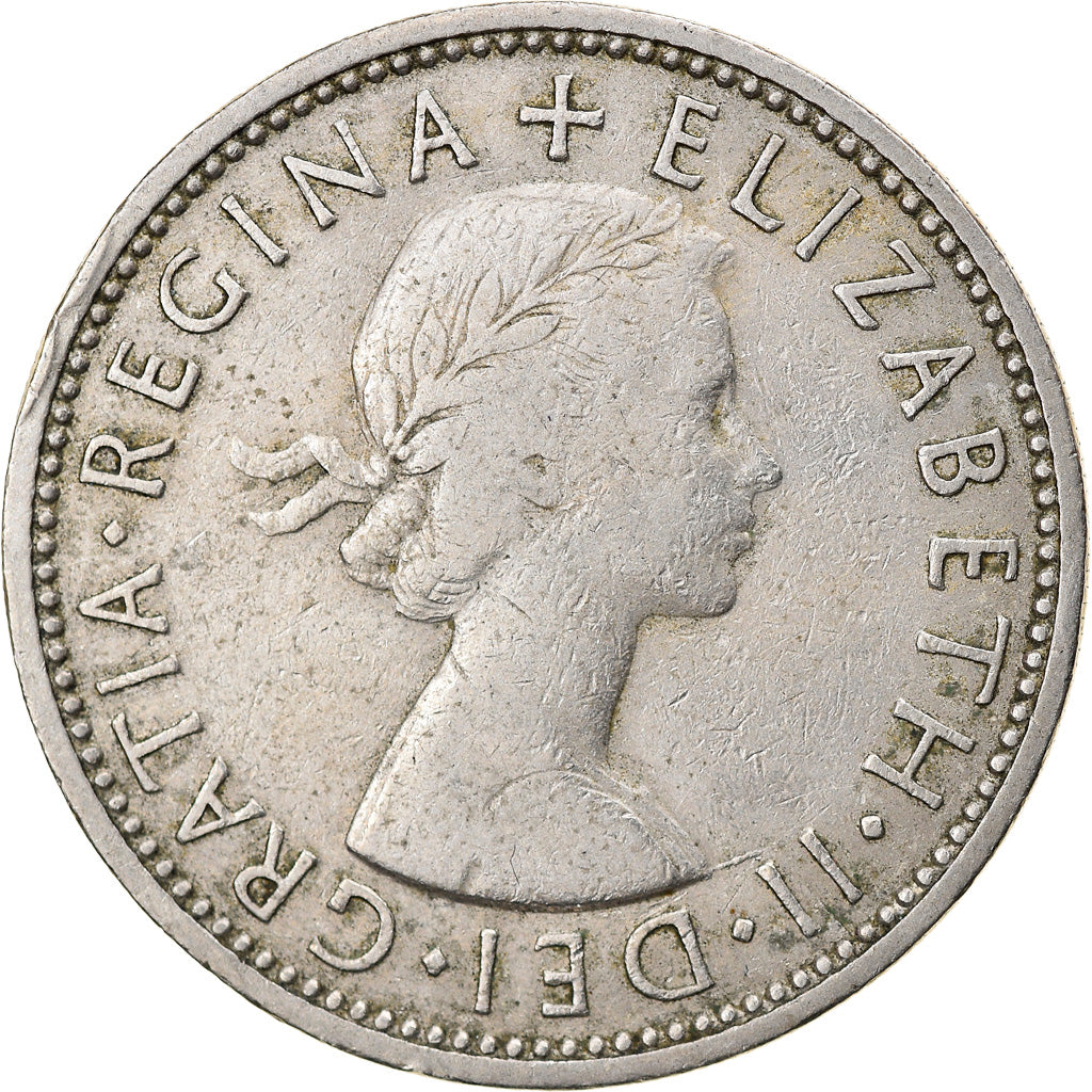 Coin, Great Britain, Elizabeth II, Florin, Two Shillings, 1959, VF(30-35)