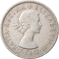 Coin, Great Britain, Elizabeth II, Florin, Two Shillings, 1954, VF(30-35)