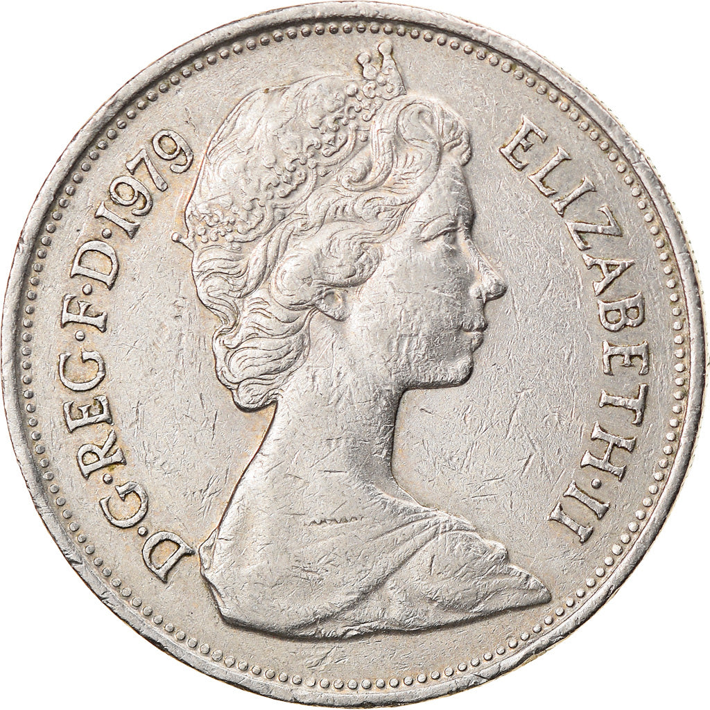 Coin, Great Britain, Elizabeth II, 10 New Pence, 1979, VF(30-35), Copper-nickel