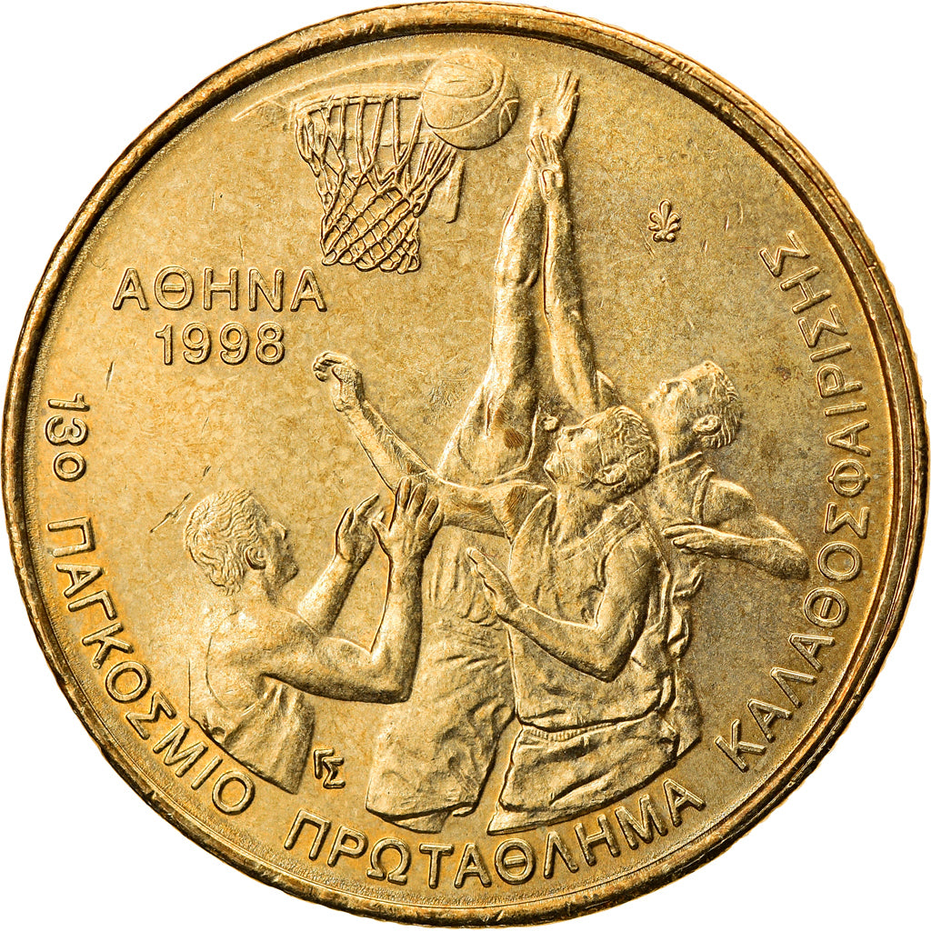 Münze, Griechenland, 100 Drachmes, 1998, Athens, SS, Aluminum-Bronze, KM:170
